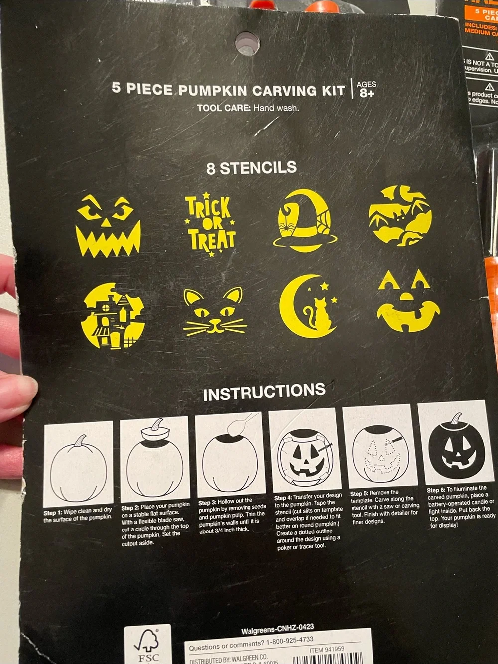 Halloween Pumpkin Carving Tool Set - Orange Bundle X3 New